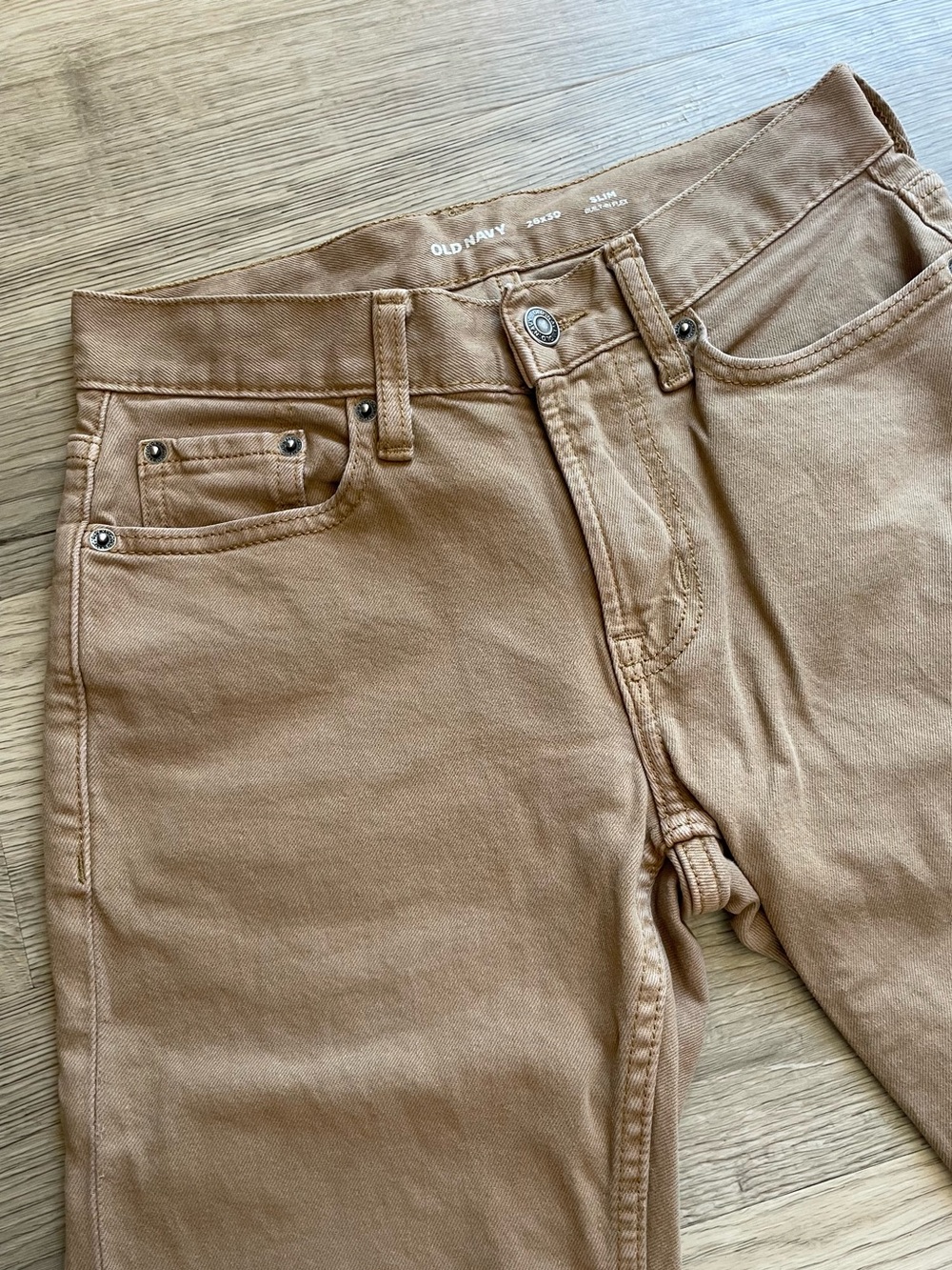 Old Navy | Slim Built-in-Flex Five Pocket Pants for Men | Dark Khaki | 26x30